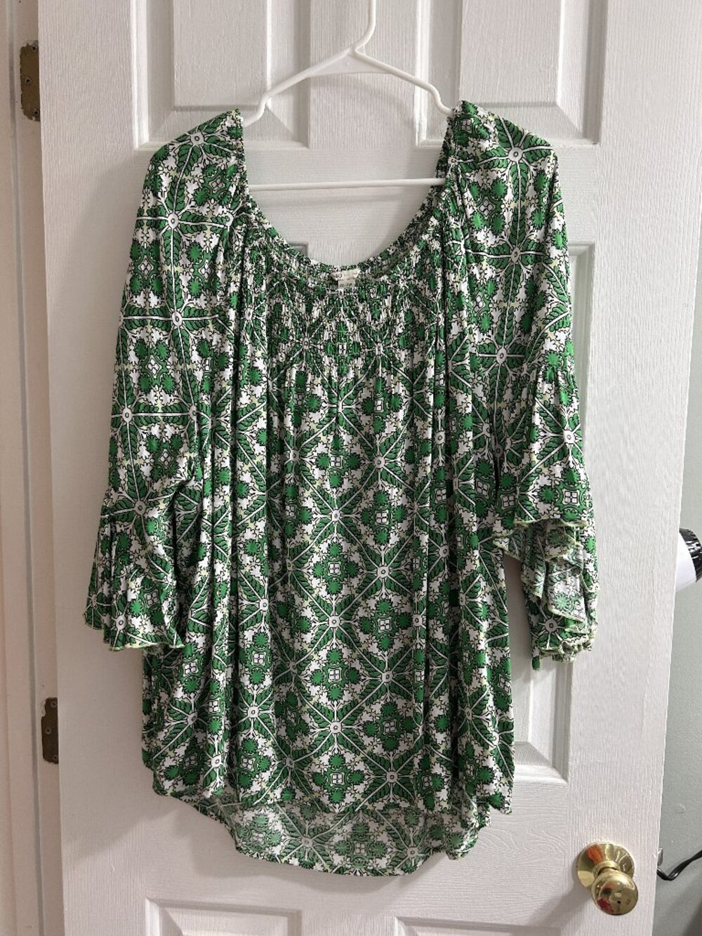 Smocked bodice top